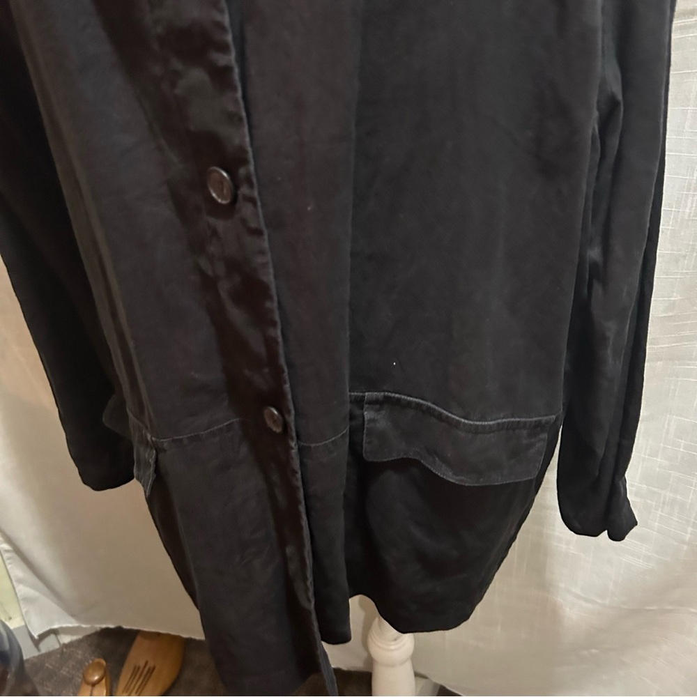 Black linen jacket XL - Picture 5 of 6